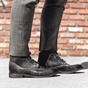 Bed Stu Curtis II Graphito Dip Dye Handmade Ankle Lace Up Boots 12 US